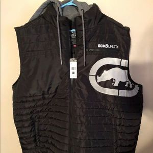 ECKO UNLTD. Hoodie Full Zip Sleeveless Vest Logo